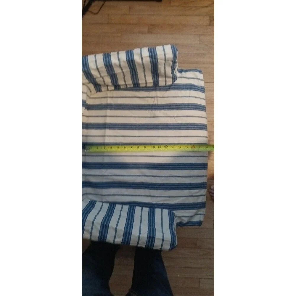 Pottery Barn Armchair Slipcover Linen Oxford Stripe Napa Farmhouse NEW Rare Find